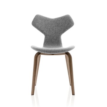 Grand Prix stol, fuldpolstret tekstil med træstel (4130)